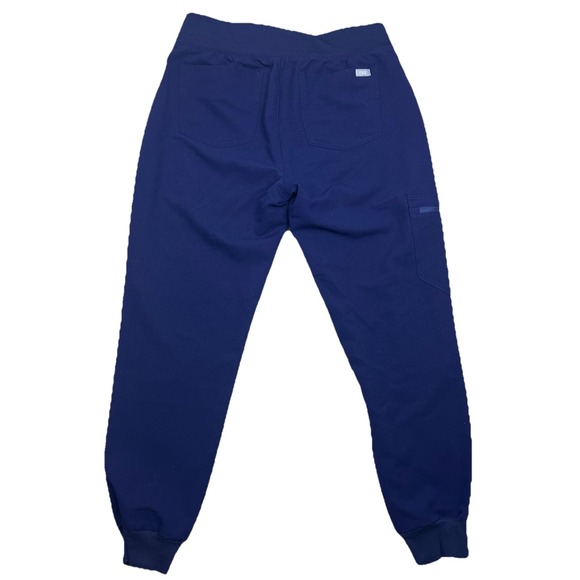 Figs Women Small Zamora Jogger Scrub Pants Navy Blue Medical Workwear W18SW2005P - Picture 2 of 13